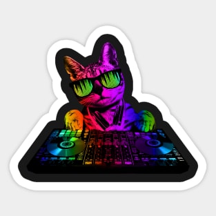 Cool Cat Dj Sticker